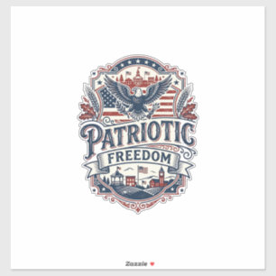 Patriotic Midwest Small Town Pride Vector Graphic 