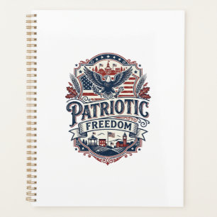 Patriotic Midwest Small Town Pride Vector Graphic  Planner