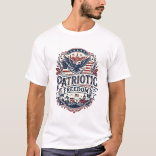 Patriotic Midwest Small Town Pride Vector Graphic T-Shirt