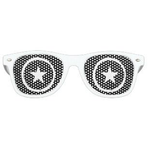 Patriotic Military Army War White Star Symbol Sign Retro Sunglasses
