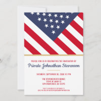 Patriotic Military Graduation Army American Flag