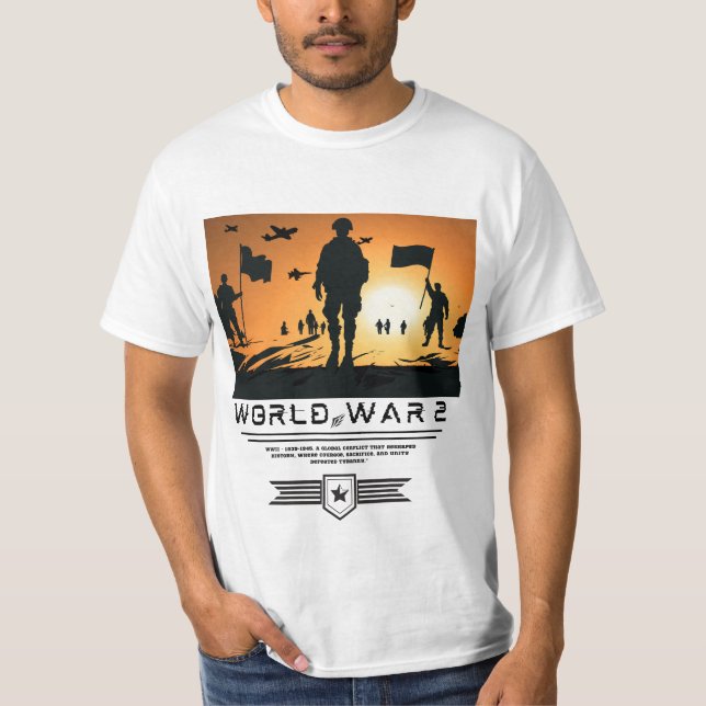  "Patriotic Military Sunset Silhouette Art T-Shirt (Front)