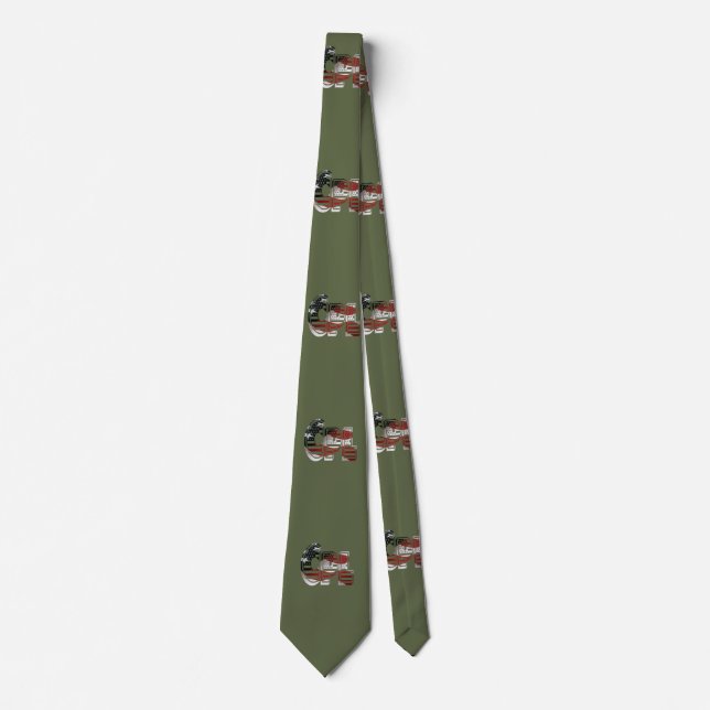 Patriotic Military Unique Amazing Tie (Front)