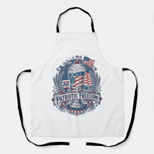 Patriotic Milkshake Americana Apron