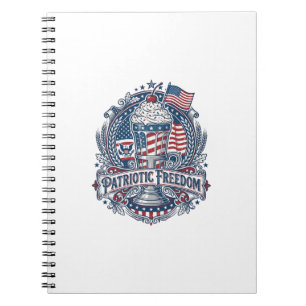 Patriotic Milkshake Americana Notebook