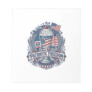 Patriotic Milkshake Americana Notepad