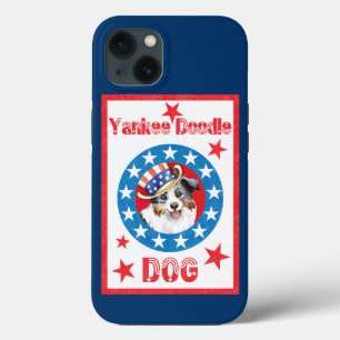 Patriotic Mini American Shepherd iPhone 13 Case