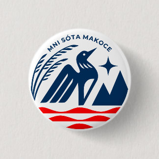 Patriotic Minnesota State Seal 3 Cm Round Badge