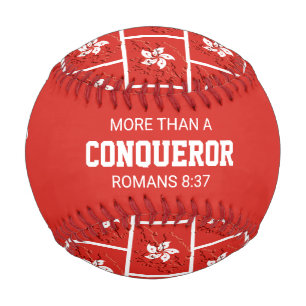 Patriotic MORE THAN CONQUEROR Custom HONG KONG Baseball