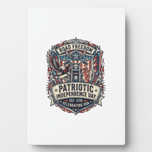 Patriotic Motor Patriot Biker Road Freedom Patriot Plaque