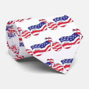 Patriotic Motorcycle Tie
