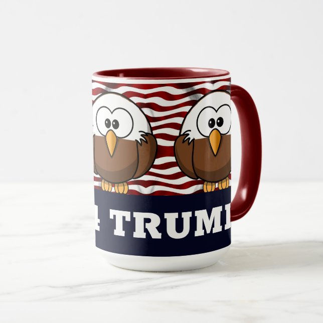 Patriotic mug, Red, white and blue Mug (Front Right)