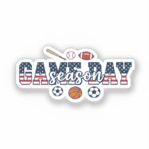 Patriotic Multi Sport Game Day Season American Fla