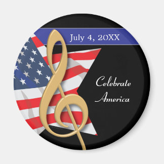 Patriotic Music Magnet