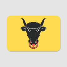 Patriotic name tag with flag of Uri, Switzerland