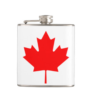 Patriotic National Flag of CANADA Hip Flask