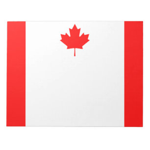 Patriotic National Flag of CANADA Notepad