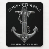 Patriotic nautical pirate anchor flag