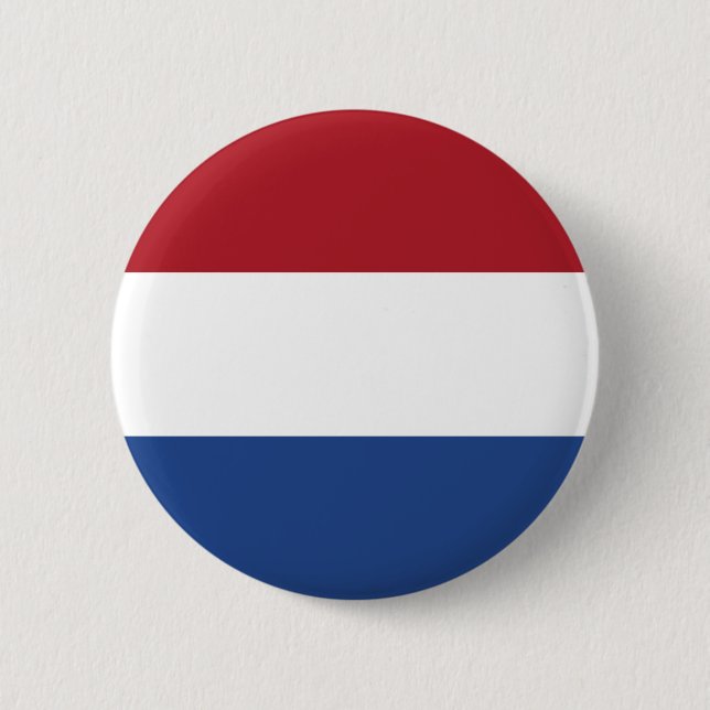 Patriotic Netherlands Flag 6 Cm Round Badge (Front)