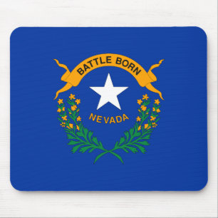 Patriotic Nevada State Flag Mouse Pad