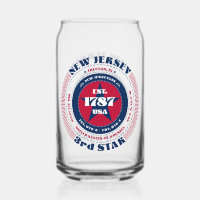 Patriotic New Jersey Typography Design