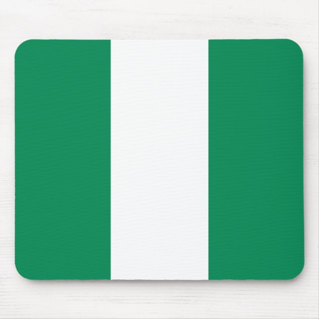 Patriotic Nigeria Flag Mouse Pad (Front)