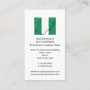 Patriotic   NIGERIA FLAG   Photo Business Card