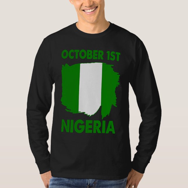Patriotic Nigeria Pride Independence Day 2022 Nige T-Shirt (Front)