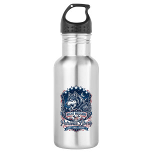 Patriotic Night Mission Patriot Wolf Military Insp 532 Ml Water Bottle