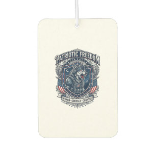 Patriotic Night Mission Patriot Wolf Military Insp Car Air Freshener