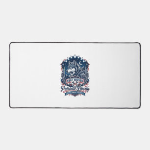 Patriotic Night Mission Patriot Wolf Military Insp Desk Mat