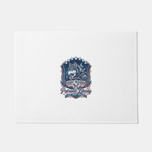 Patriotic Night Mission Patriot Wolf Military Insp Doormat