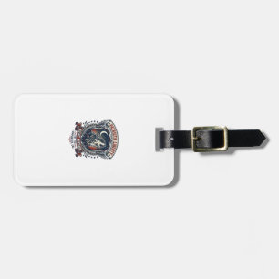 Patriotic Night Mission Patriot Wolf Military Insp Luggage Tag