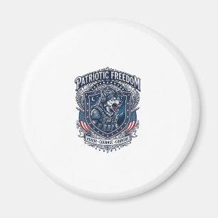 Patriotic Night Mission Patriot Wolf Military Insp Magnet