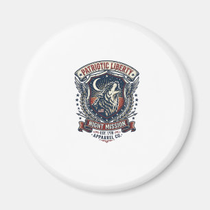 Patriotic Night Mission Patriot Wolf Military Insp Magnet