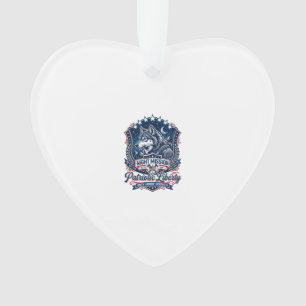 Patriotic Night Mission Patriot Wolf Military Insp Ornament