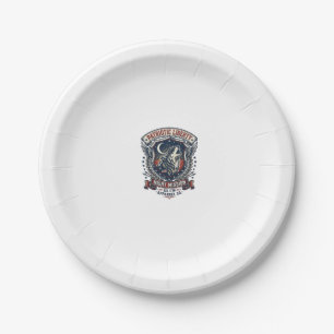 Patriotic Night Mission Patriot Wolf Military Insp Paper Plate