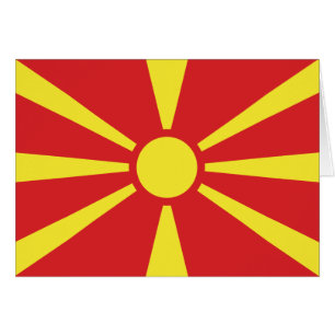 Patriotic North Macedonia Flag
