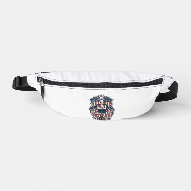 Patriotic Nurse Vector Graphic Tee_1 Bum Bags (Front)
