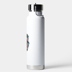 Patriotic Nurse Vector Graphic Tee_1 Water Bottle
