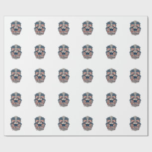 Patriotic Nurse Vector Graphic Tee_1 Wrapping Paper