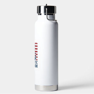 Patriotic Nurse Vector Graphic Tee Water Bottle