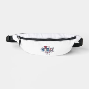 Patriotic Nurse Vintage Engraving Vector Design_1 Bum Bags