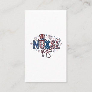 Patriotic Nurse Vintage Engraving Vector Design_1 Business Card