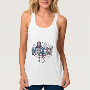 Patriotic Nurse Vintage Engraving Vector Design_1 Singlet