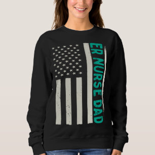 Patriotic Nursing Hospital Emergency Room ER Nurse Sweatshirt