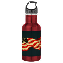 Patriotic Old Glory Stainless Steel Water Bottle