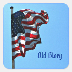Patriotic Old Glory Stickers - American Flag