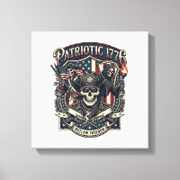 Patriotic Outlaw Skull Sheriff Dark Patriot Skelet