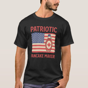 Patriotic Pancake Maker Waffle Flapjack Pancake Ma T-Shirt